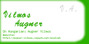 vilmos augner business card